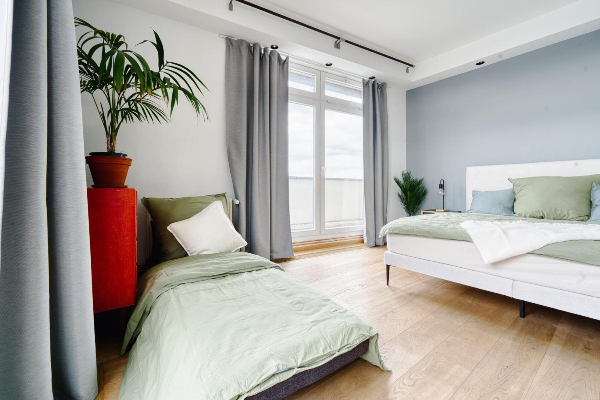 Appartement Urban Loft - 180 Skyline Balkon - 2 Sz - Hbf